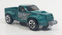 1999 Hot Wheels 4x4 Bending Green Truck Die Cast Toy Car Vehicle with Opening Hood