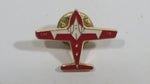 Canadian Air Force CAF 175 Airplane Plane Red and White Shaped Metal and Enamel Pin