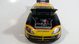 2001 Racing Champions Nascar #22 Ward Burton CAT Financial Dodge R/T Yellow and Black 1/24 Scale Die Cast Model Toy Race Car Vehicle with Opening Hood and Trunk