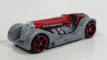 2017 Hot Wheels Track Builder Brit Speed Metalflake Red with Grey Fender Die Cast Toy Race Car Vehicle