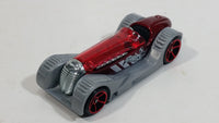 2017 Hot Wheels Track Builder Brit Speed Metalflake Red with Grey Fender Die Cast Toy Race Car Vehicle