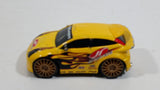 Rare 2002 Hot Wheels Ford Focus "Falken" Yellow Die Cast Toy Car Vehicle