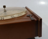 Vintage Westclox Country Time Barn Door Brown Electric Plug In Wall Clock - Working