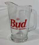 Budweiser Bud "King of Beers" 9" Tall 48oz. Heavy Glass Beer Pitcher