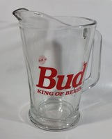 Budweiser Bud "King of Beers" 9" Tall 48oz. Heavy Glass Beer Pitcher