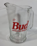 Budweiser Bud "King of Beers" 9" Tall 48oz. Heavy Glass Beer Pitcher