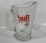 Budweiser Bud "King of Beers" 9" Tall 48oz. Heavy Glass Beer Pitcher