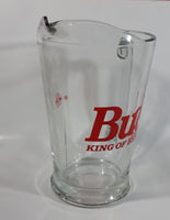 Budweiser Bud "King of Beers" 9" Tall 48oz. Heavy Glass Beer Pitcher