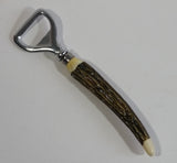 Vintage Faux Antler Bone Handle Bottle Opener