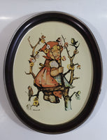 Vintage 1982 Ars Edition Hummel "Apple Girl" Oval Shaped Tin Metal Beverage Tray