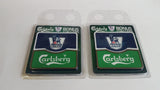 Carlsberg Beer 2 Sets of 2 Coasters (4) New In Package