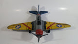Vintage Style U.S. Air Force Pre World War II WWII Large Tin Metal Military Airplane with Pre 1942 Markings