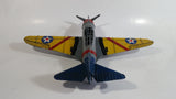 Vintage Style U.S. Air Force Pre World War II WWII Large Tin Metal Military Airplane with Pre 1942 Markings