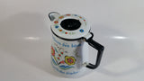 Swedish Berggren Enamelware Coffee Pot Kettle That Says "Kaffetaren den basta ar av alla jordiska drycker"