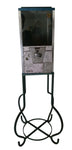 Vintage 5 Cent Sticker Oak Gumball Machine with Stand - Missing Some Parts