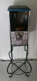 Vintage 5 Cent Sticker Oak Gumball Machine with Stand - Missing Some Parts