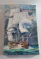 Vintage Heller Royal Louis Tall Ship Model Boat Kit in Box - Started