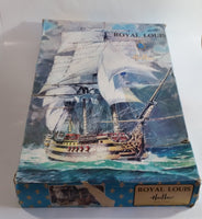 Vintage Heller Royal Louis Tall Ship Model Boat Kit in Box - Started