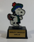 Rare Vintage 1970s Aviva United Syndicate Features Snoopy 'World's Greatest Curler' Trophy Peanuts Charlie Brown Cartoon Comic Strip Collectible