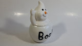 White Ghost Shaped Boo! Ceramic Candy Jar