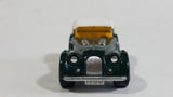 Vintage 1980s Majorette Morgan Hard Top Convertible Dark Green and White No. 261 1/50 Scale Die Cast Toy Car Vehicle Made in France