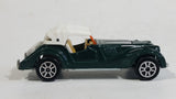 Vintage 1980s Majorette Morgan Hard Top Convertible Dark Green and White No. 261 1/50 Scale Die Cast Toy Car Vehicle Made in France