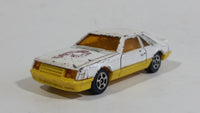 Vintage Corgi Ford Mustang Cobra White and Yellow Philadelphia Phillies MLB Baseball Team White Die Cast Toy Car Vehicle with Opening Hatchback