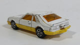 Vintage Corgi Ford Mustang Cobra White and Yellow Philadelphia Phillies MLB Baseball Team White Die Cast Toy Car Vehicle with Opening Hatchback