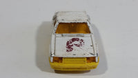 Vintage Corgi Ford Mustang Cobra White and Yellow Philadelphia Phillies MLB Baseball Team White Die Cast Toy Car Vehicle with Opening Hatchback