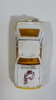 Vintage Corgi Ford Mustang Cobra White and Yellow Philadelphia Phillies MLB Baseball Team White Die Cast Toy Car Vehicle with Opening Hatchback