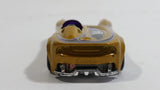 2009 Hot Wheels Connect Cars: Track Legends Monoposto Gold Die Cast Toy Car Vehicle