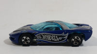 2001 Hot Wheels Logo Motive Pontiac Banshee Blue Die Cast Toy Sports Car Vehicle