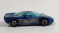 2001 Hot Wheels Logo Motive Pontiac Banshee Blue Die Cast Toy Sports Car Vehicle