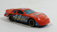 2012 Hot Wheels Thrill Racers Race Course Dodge Charger Stock Car #44 Orange Die Cast Toy Car Vehicle