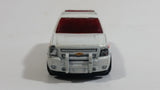 2009 Hot Wheels HW City Works '07 Chevy Tahoe Fire Dept. Rescue #8 White Die Cast Toy Car Emergency Vehicle