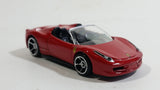 2014 Hot Wheels HW Premiere Ferrari 458 Spider Red Die Cast Toy Luxury Sports Car Vehicle