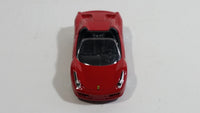 2014 Hot Wheels HW Premiere Ferrari 458 Spider Red Die Cast Toy Luxury Sports Car Vehicle