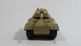 Vintage Majorette Sonic Flashers Tank Light Sand Brown Beige Military Army Toy Car Vehicle - Working