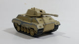 Vintage Majorette Sonic Flashers Tank Light Sand Brown Beige Military Army Toy Car Vehicle - Working