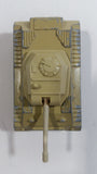 Vintage Majorette Sonic Flashers Tank Light Sand Brown Beige Military Army Toy Car Vehicle - Working