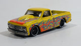 2015 Hot Wheels HW Workshop Heat Fleet '67 Chevy C10 Yellow Die Cast Toy Car Vehicle