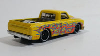 2015 Hot Wheels HW Workshop Heat Fleet '67 Chevy C10 Yellow Die Cast Toy Car Vehicle