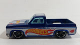 2011 Hot Wheels HW Racing '83 Chevy Silverado Truck Metalflake Blue Die Cast Toy Car Vehicle