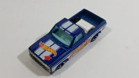 2011 Hot Wheels HW Racing '83 Chevy Silverado Truck Metalflake Blue Die Cast Toy Car Vehicle