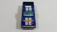 2011 Hot Wheels HW Racing '83 Chevy Silverado Truck Metalflake Blue Die Cast Toy Car Vehicle