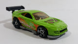 2010 Hot Wheels Hot Tunerz Super Tsunami Lime Green Die Cast Toy Car Vehicle