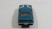 2010 Hot Wheels Muscle Mania 1969 Pontiac Firebird T/A Metalflake Aqua Blue Die Cast Toy Car Vehicle