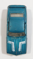 2010 Hot Wheels Muscle Mania 1969 Pontiac Firebird T/A Metalflake Aqua Blue Die Cast Toy Car Vehicle