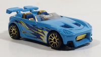 2010 Hot Wheels Hot Tunerz Tantrum Light Blue Die Cast Toy Car Vehicle