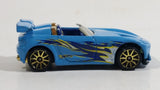 2010 Hot Wheels Hot Tunerz Tantrum Light Blue Die Cast Toy Car Vehicle